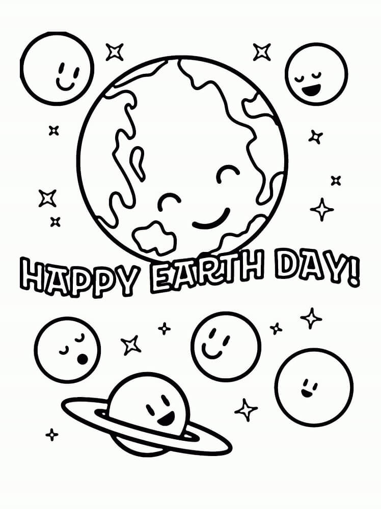 35 Earth Coloring Picture 13