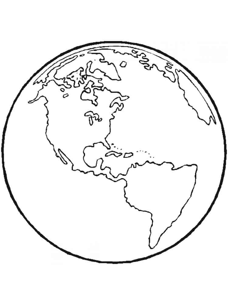 35 Earth Coloring Picture 14