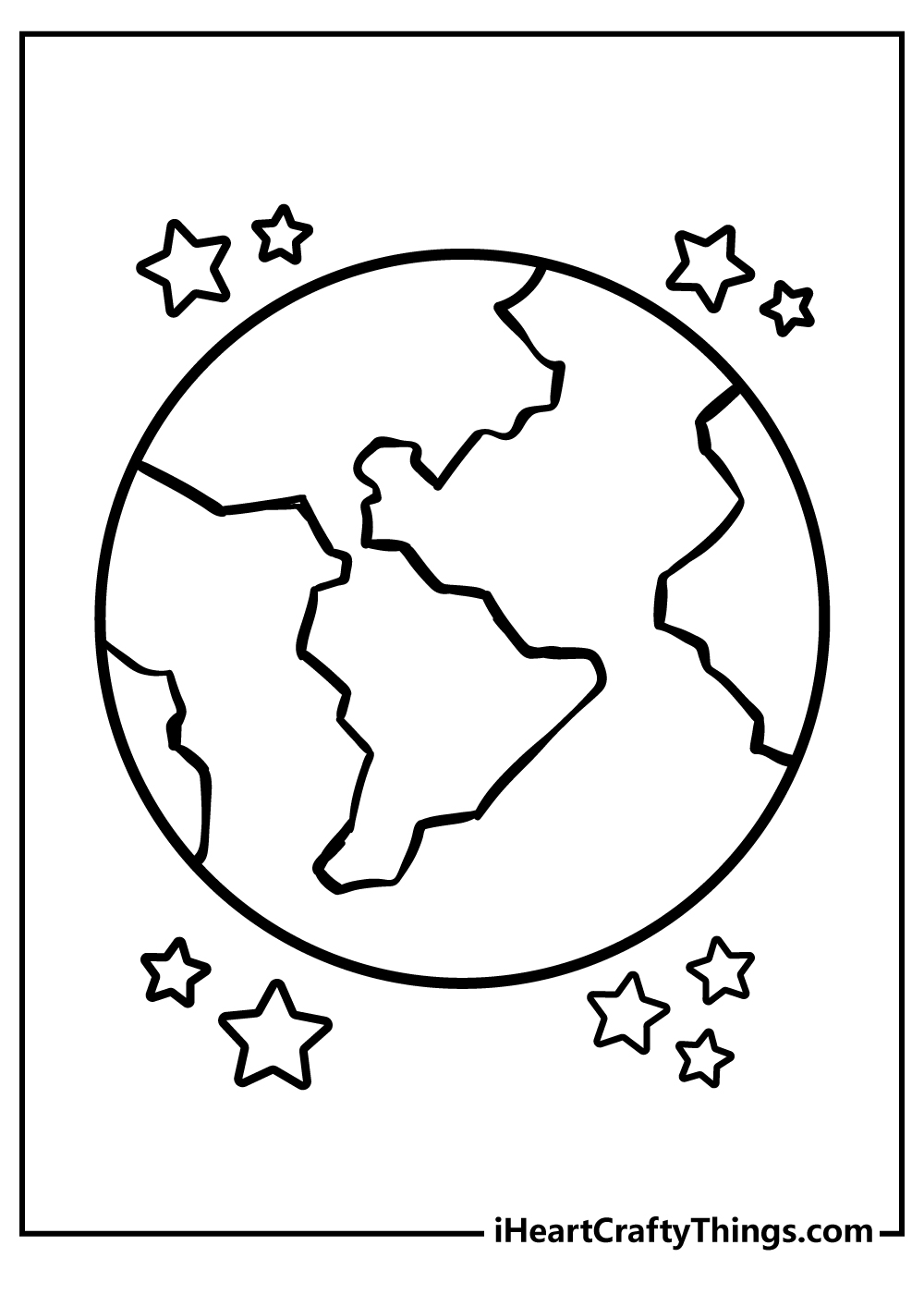 35 Earth Coloring Picture 16