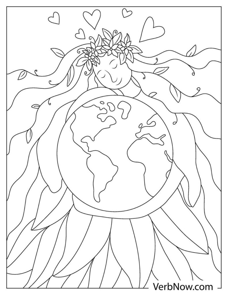 35 Earth Coloring Picture 29