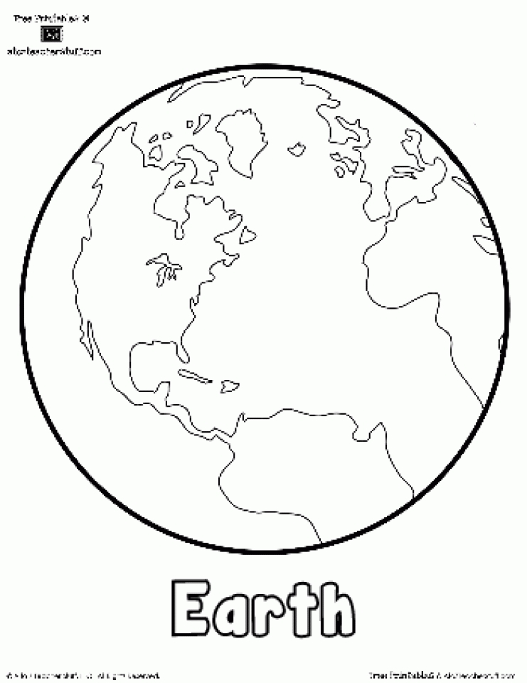 35 Earth Coloring Picture 31