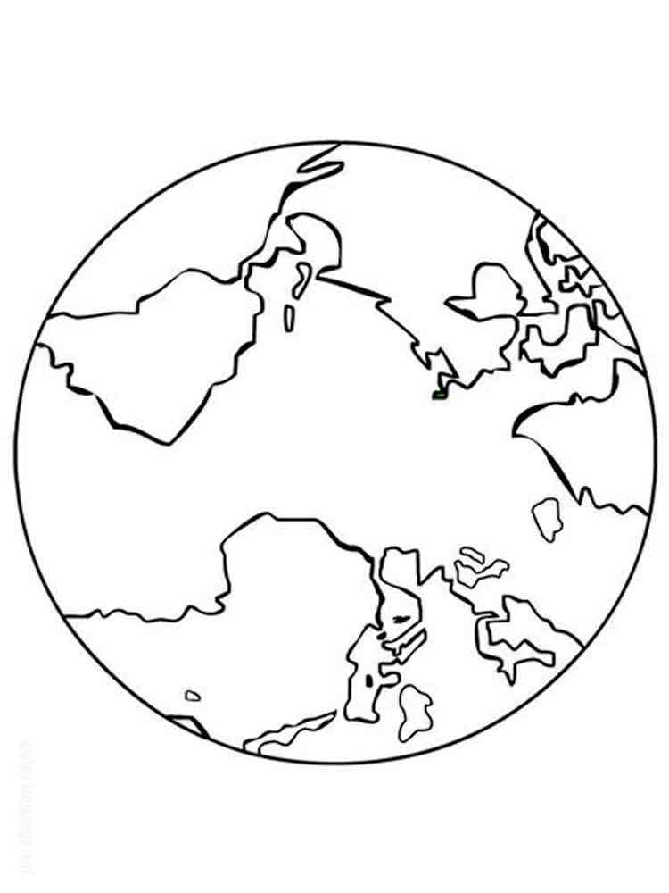 35 Earth Coloring Picture 35