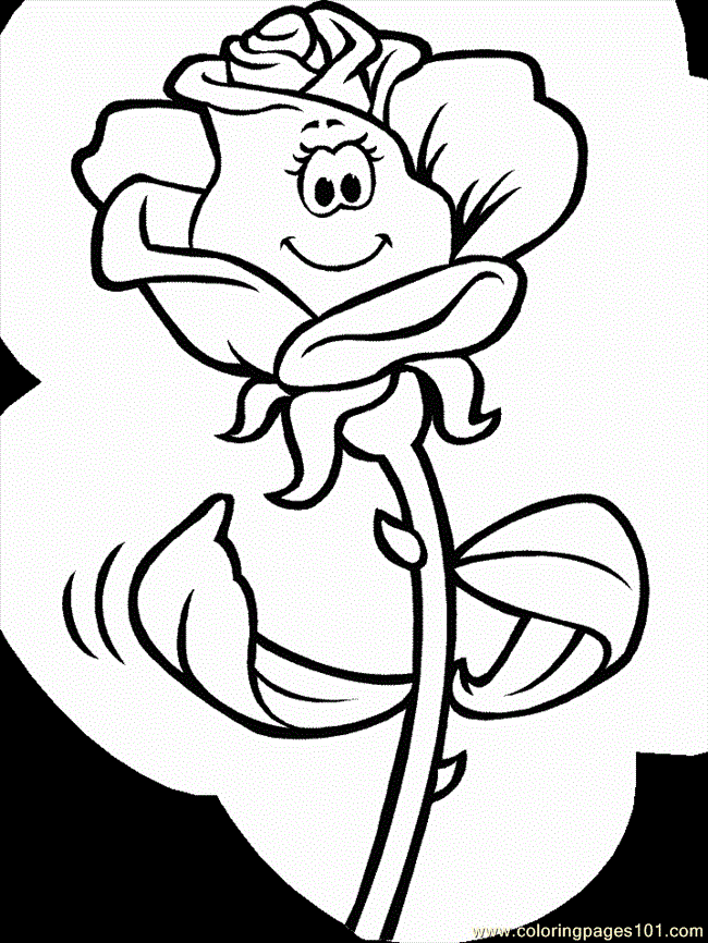 Save 60 Flowers And Roses Coloring Pages Ideas 23