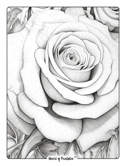 Save 60 Flowers And Roses Coloring Pages Ideas 24