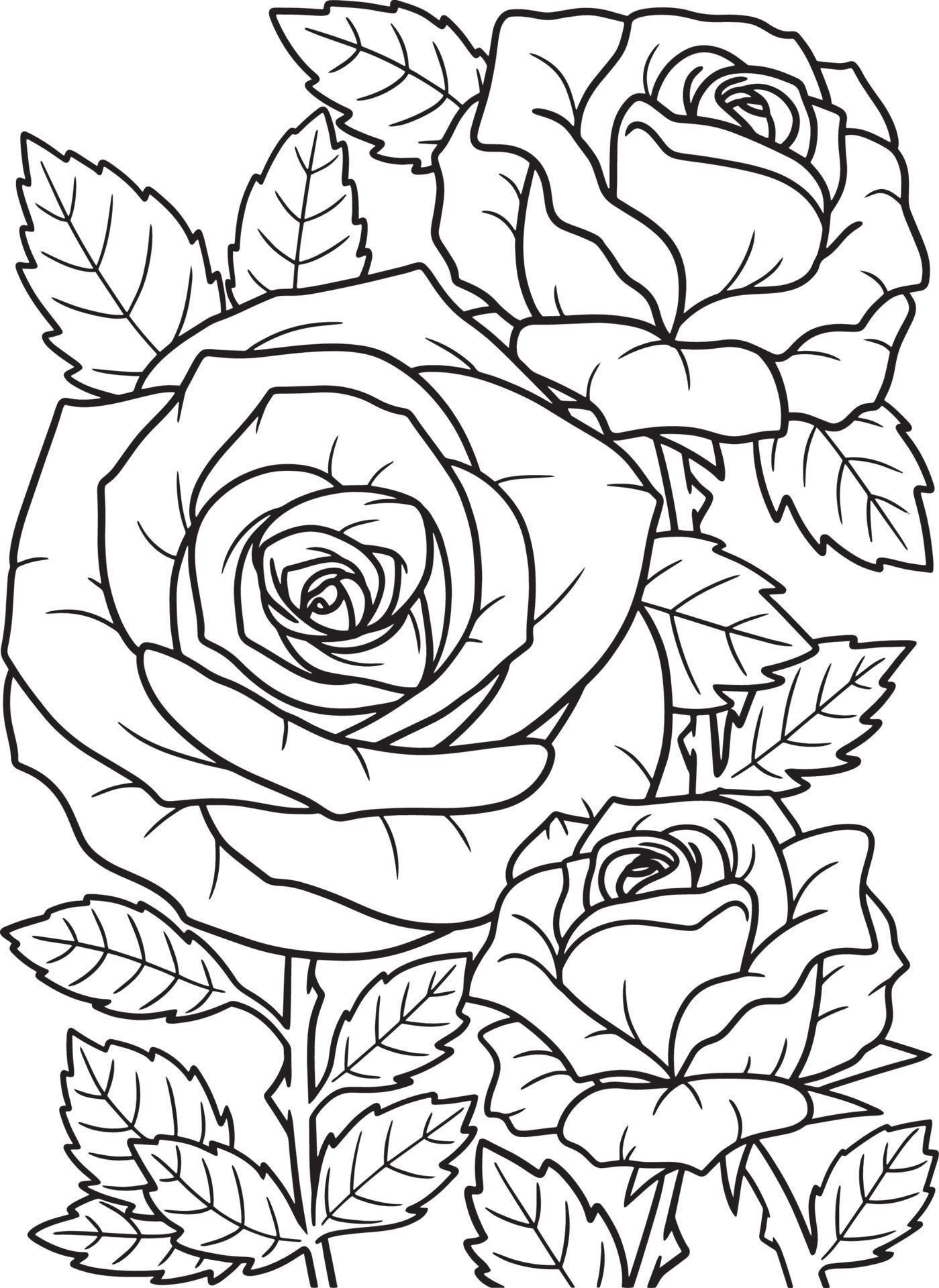 Save 60 Flowers And Roses Coloring Pages Ideas 27