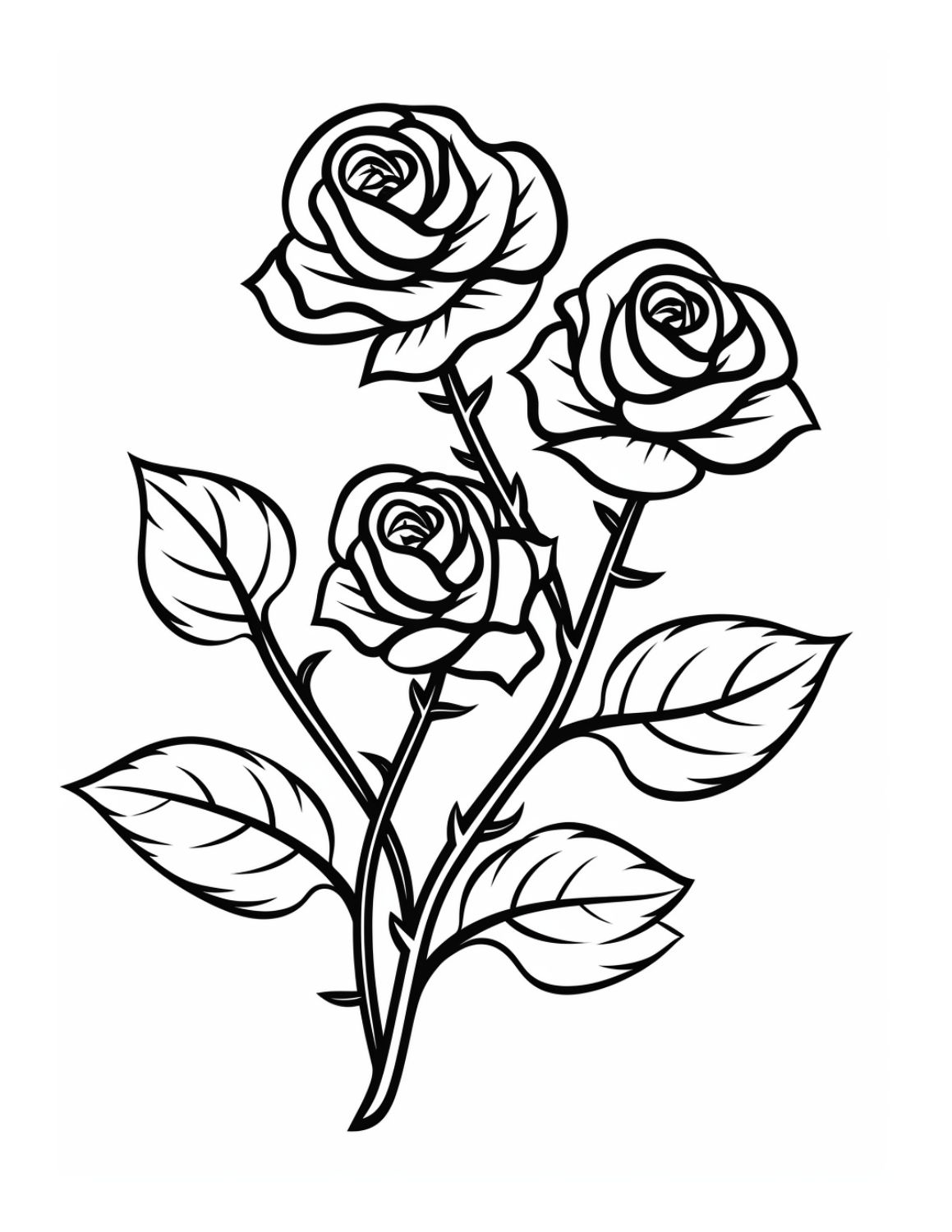 Save 60 Flowers And Roses Coloring Pages Ideas 3