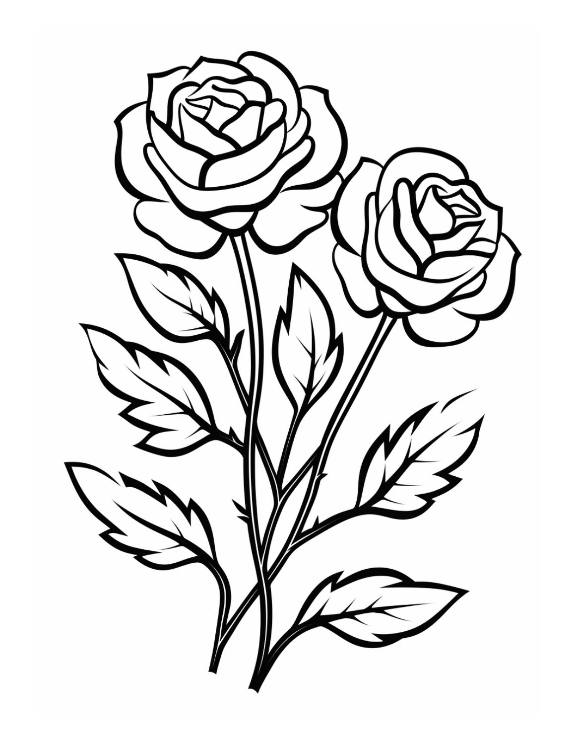 Save 60 Flowers And Roses Coloring Pages Ideas 33