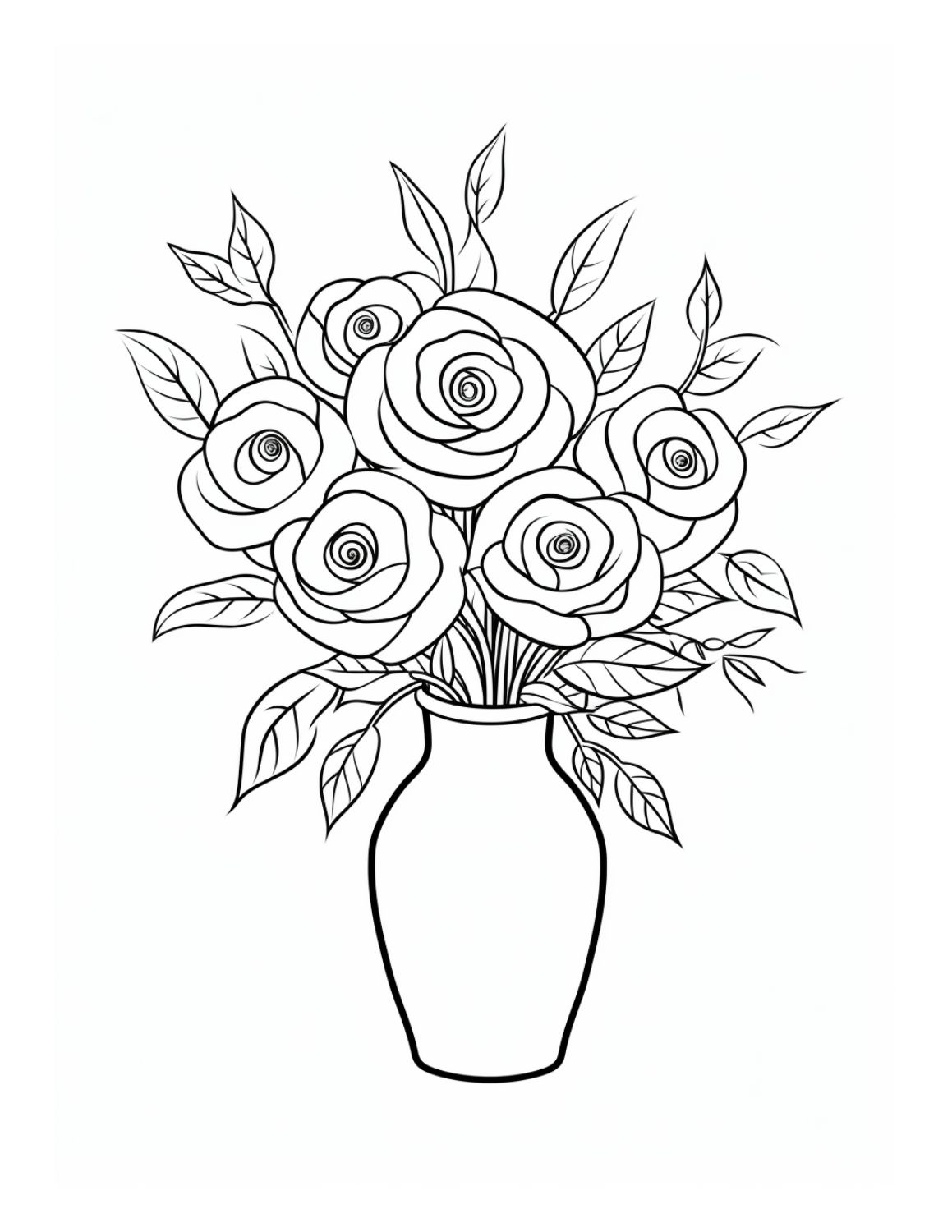 Save 60 Flowers And Roses Coloring Pages Ideas 50