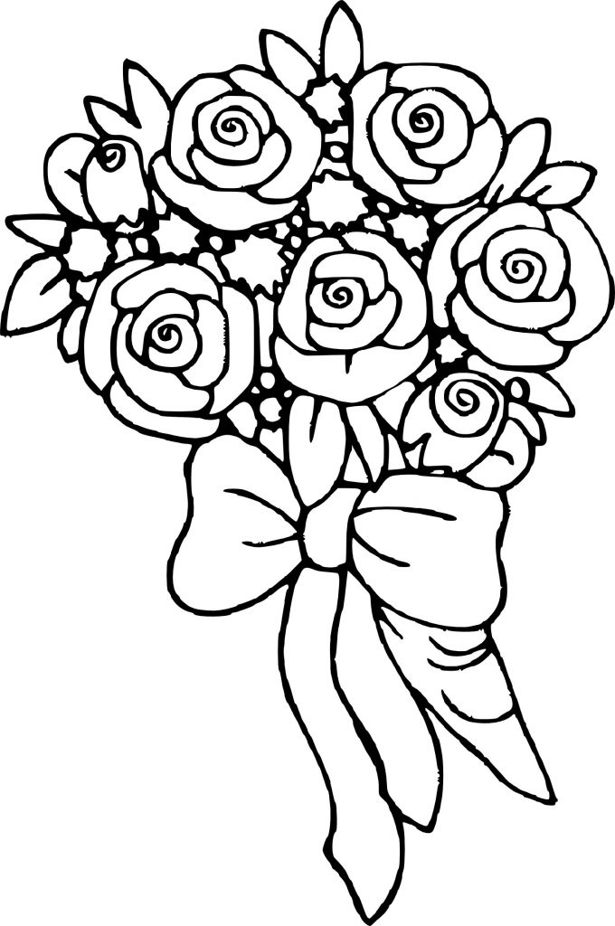 Save 60 Flowers And Roses Coloring Pages Ideas 58