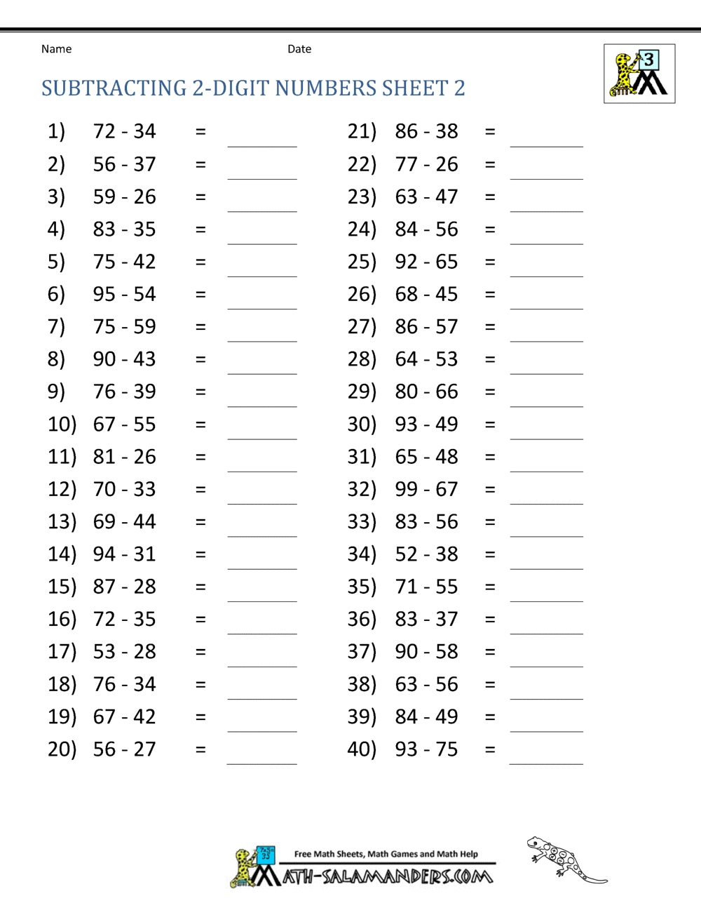 Save 60 Math Practice Worksheets Ideas 43