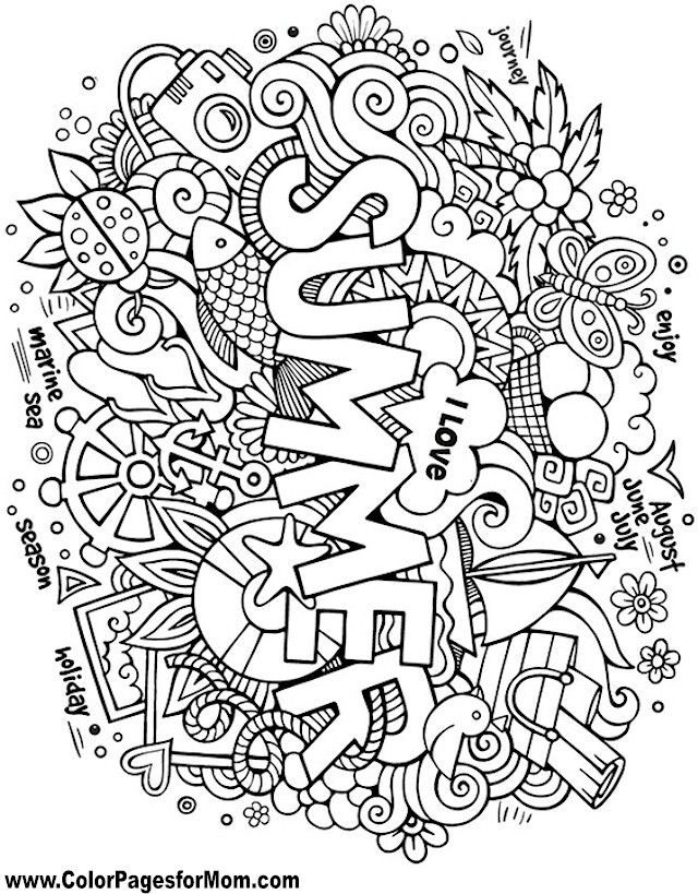 Save 60 Summer Coloring Pages For Kids Ideas 18