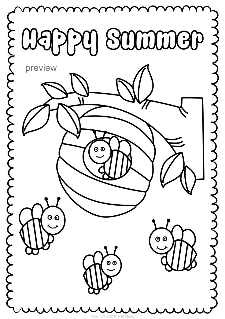 Save 60 Summer Coloring Pages For Kids Ideas 21