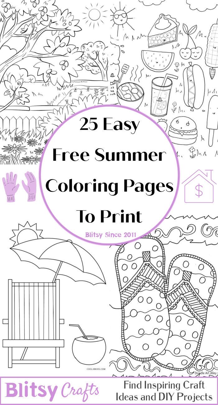 Save 60 Summer Coloring Pages For Kids Ideas 45