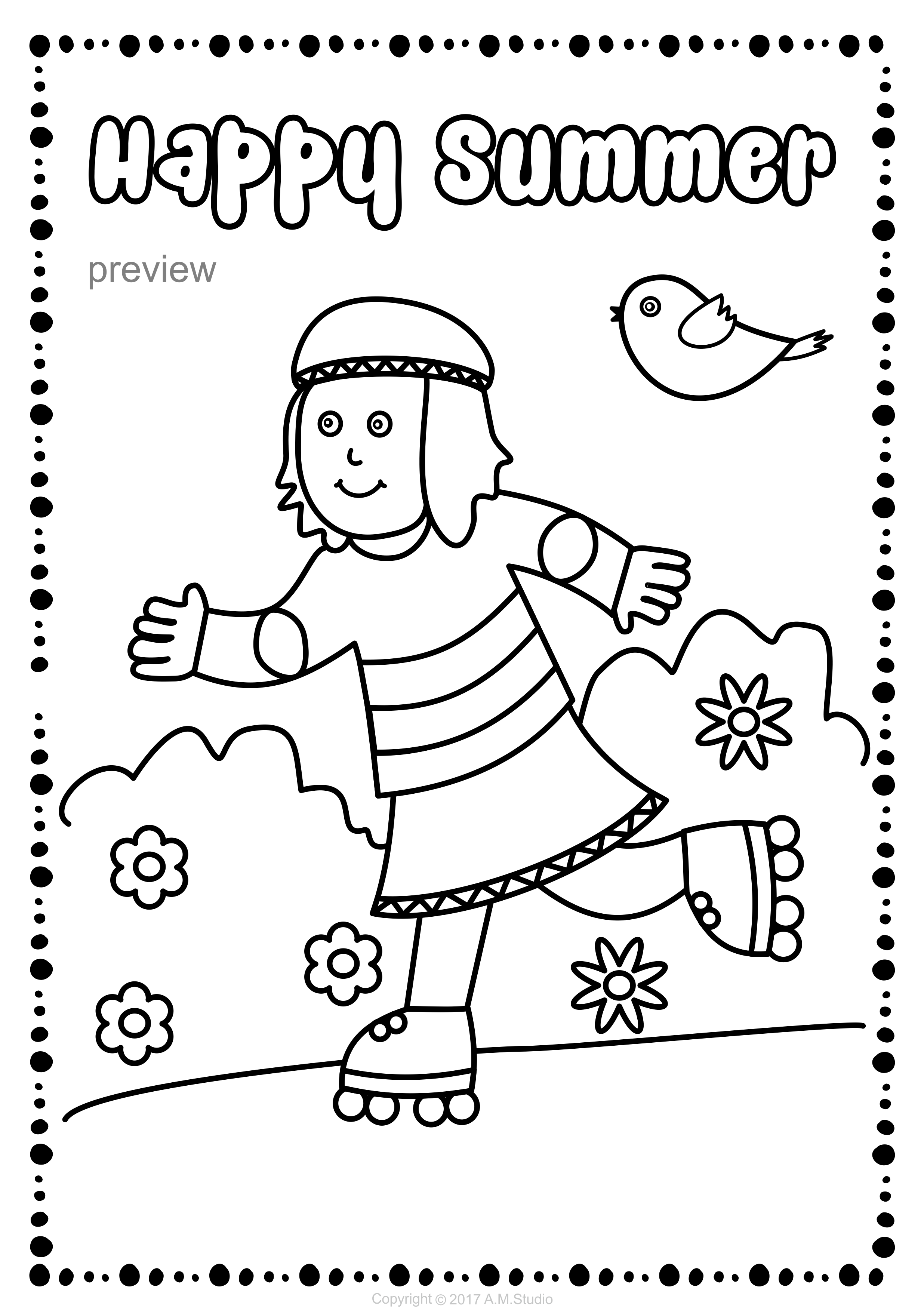 Save 60 Summer Coloring Pages For Kids Ideas 55